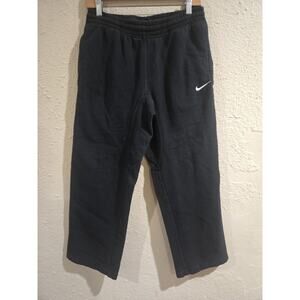 Nike Solo Swoosh Heavyweight Fleece Oversized Pants, Black, Women's Size Small